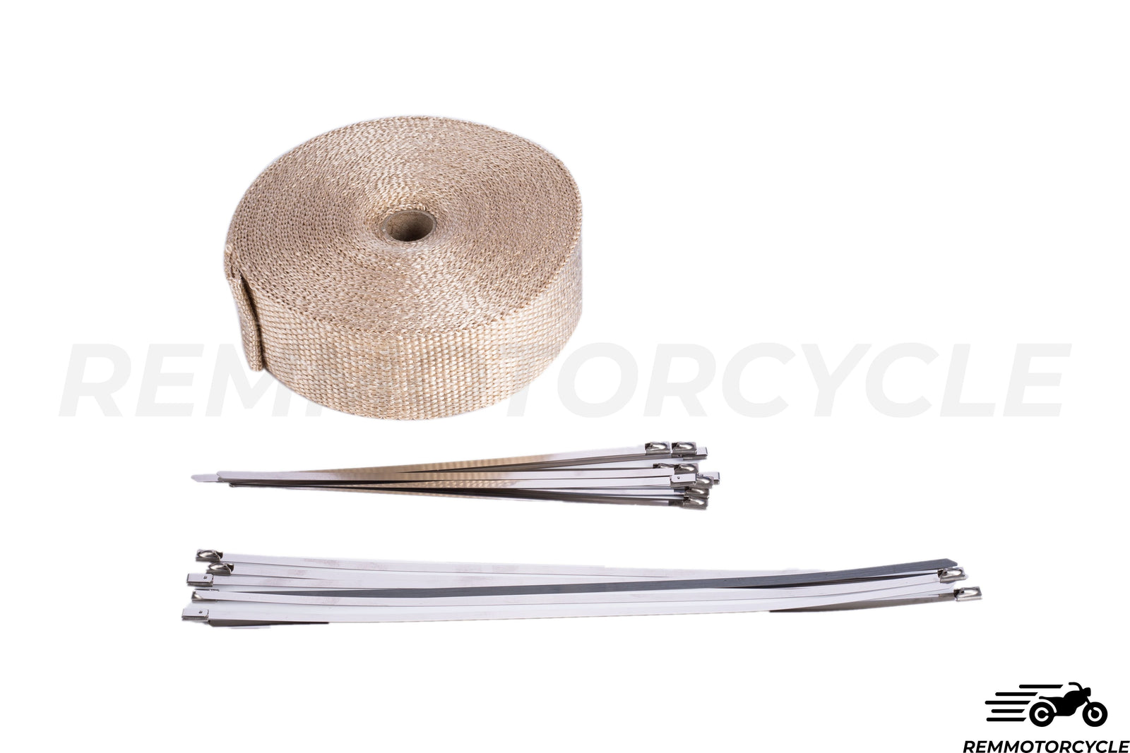 Exhaust wrap  beige 49ft x 1.9" collars included