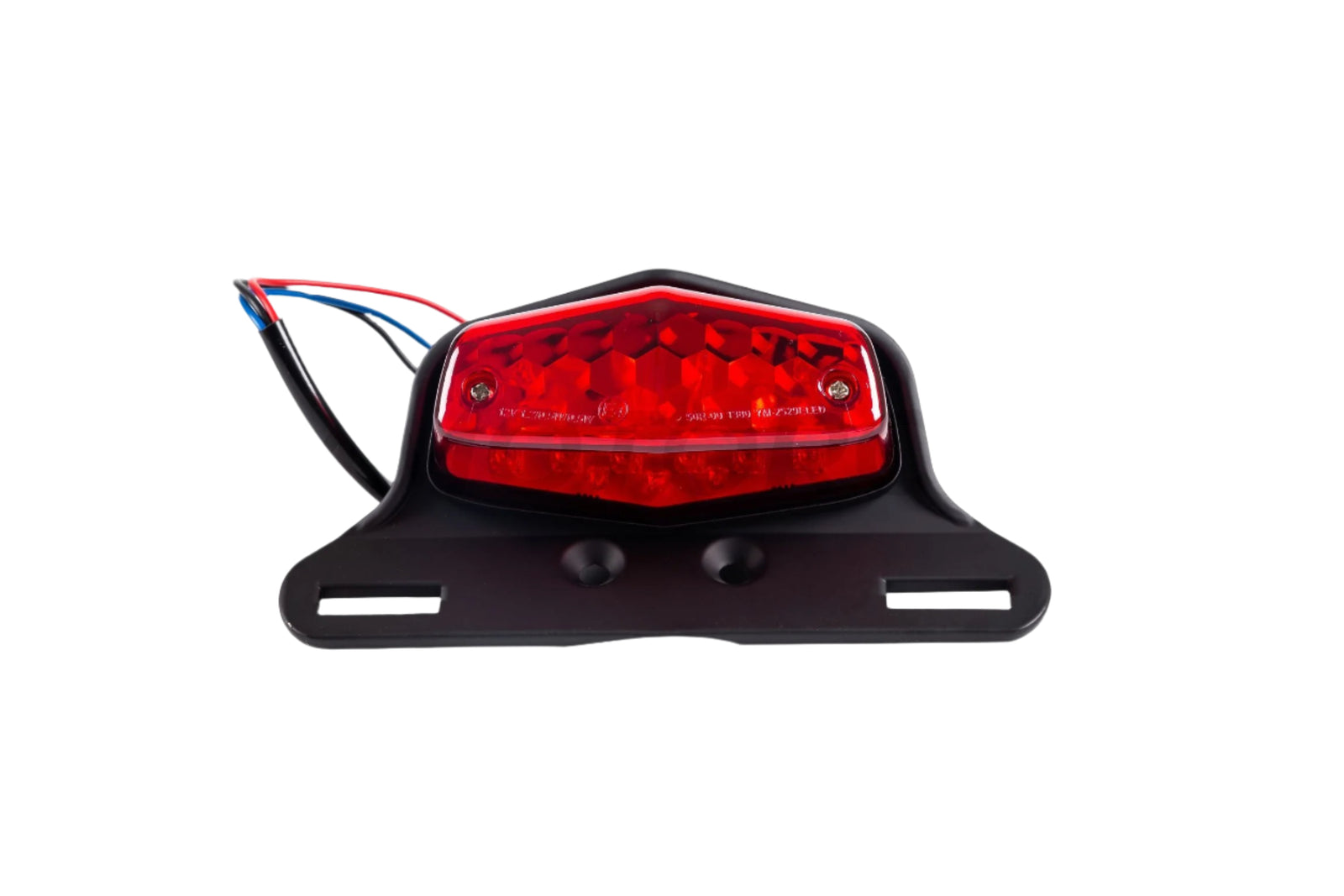 Rear light Bratstyle Black Red Approved