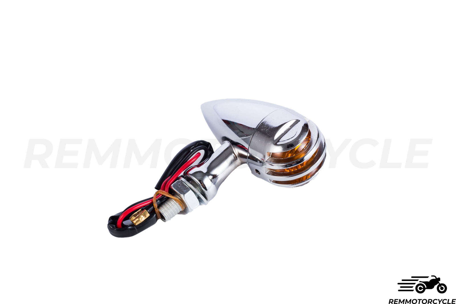 Pair of Indicators Grid Metal Chrome