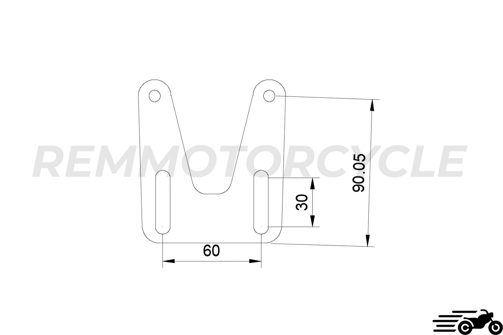 Custom-made mudguard support