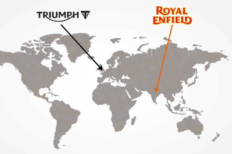 Is royal enfield owned by triumph ?