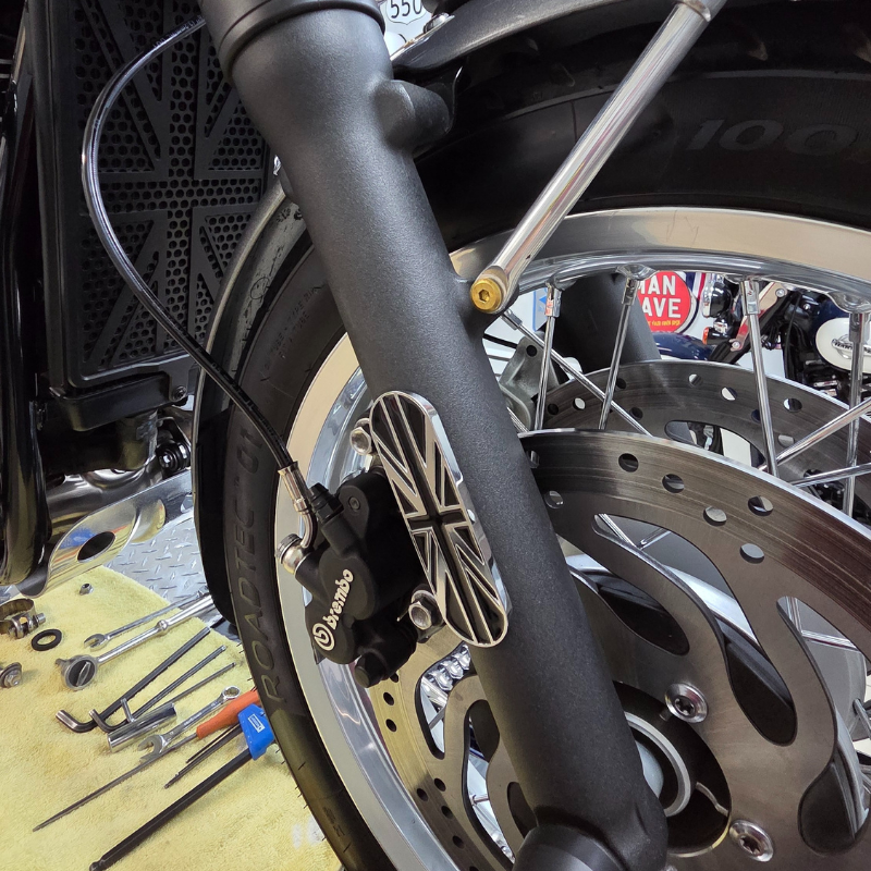 Brass Fork Reflectors for Triumph Classic