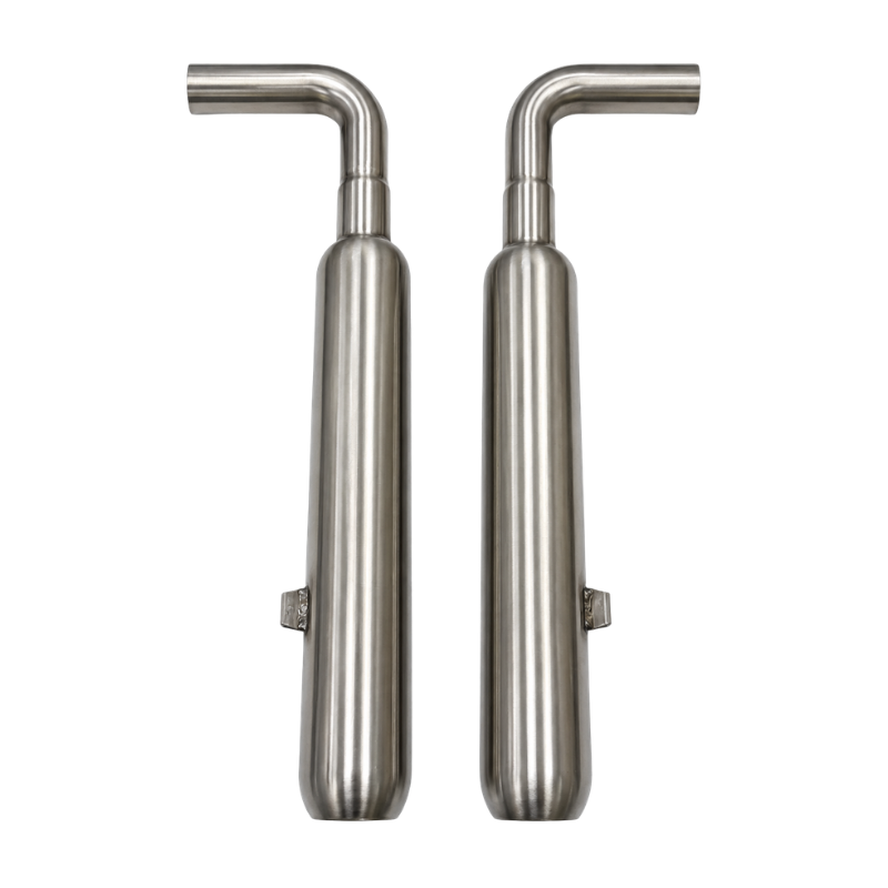 REM stainless steel exhaust pair for Triumph Bobber 1200 – view 1