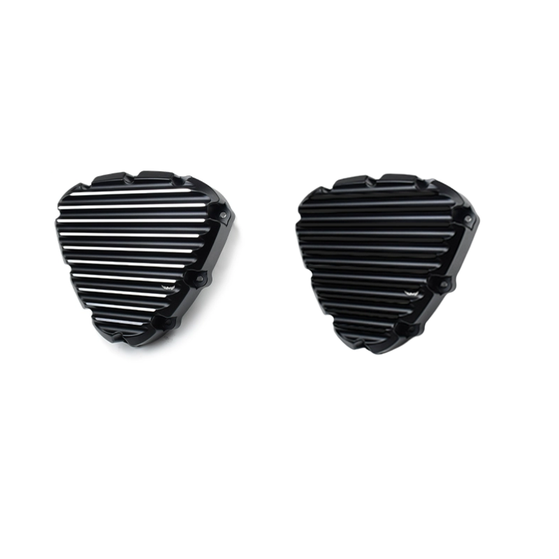 CNC Engine Cover Black / Silver – Triumph Speed 400 / 400 X