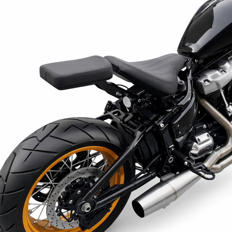 Softail M8 2018+ Solo Seat Kit with Removable Passenger Seat & 3-in-1 Tail Lights