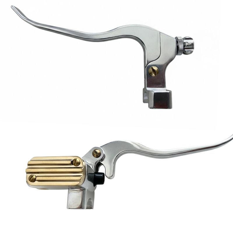 Brake and Clutch lever chrome & brass 7/8' or 1'