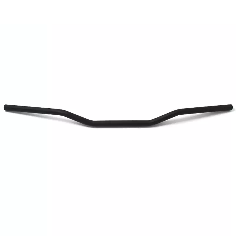 A black curved handlebar with a flat, matte finish, shown against a plain white background.
