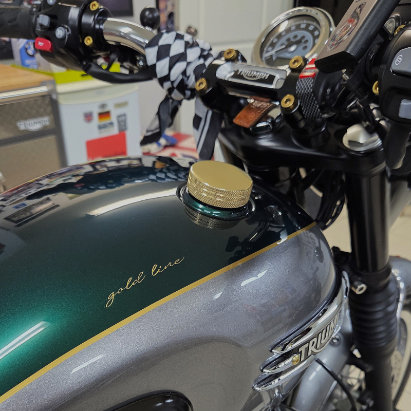 Brass Gas Cap Triumph Classic