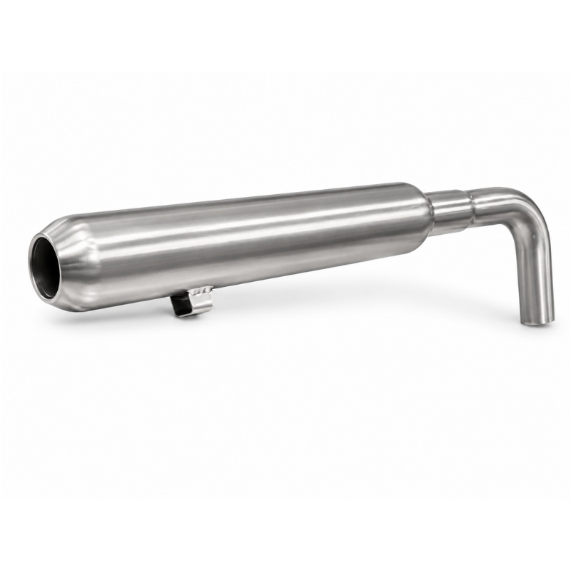 REM stainless steel exhaust pair for Triumph Bobber 1200 – view 2