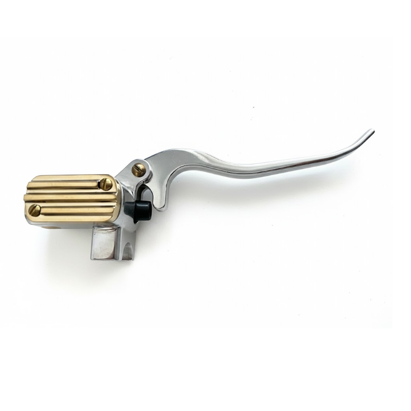 Brake and Clutch lever chrome & brass 7/8' or 1'