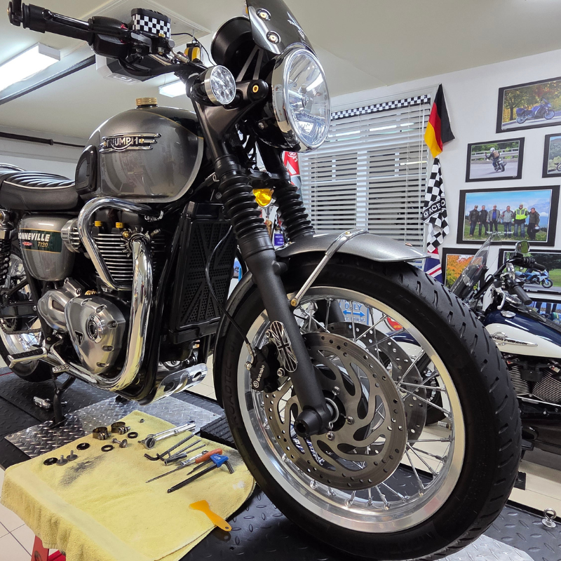 Brass Fork Reflectors for Triumph Classic