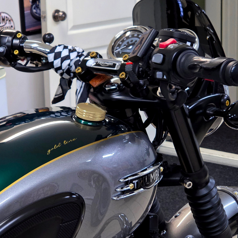 Brass Gas Cap Triumph Classic