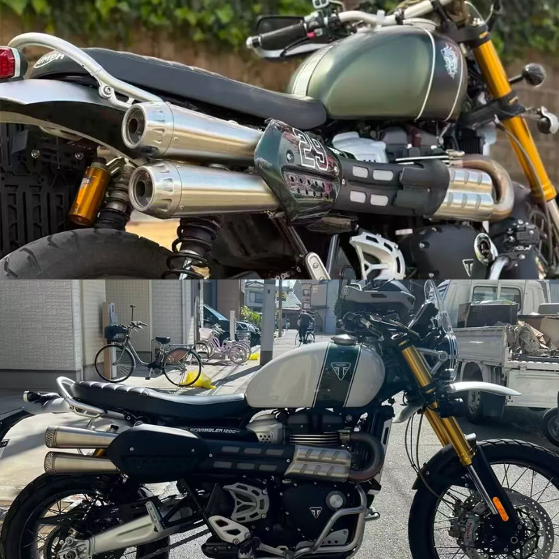 Exhaust for Triumph Scrambler 1200 X/XC/XE