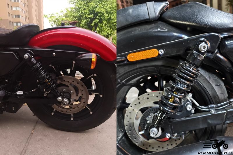 Adjustable shocks for Harley Sportster