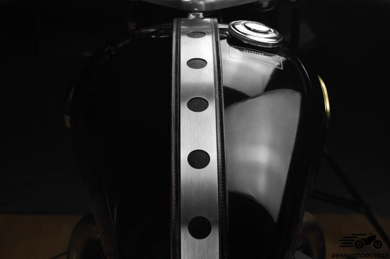 Leather tank cover strap for Triumph T100, T120, Bobber