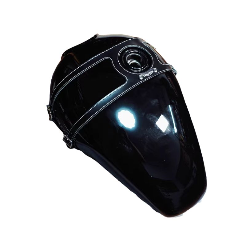 Leather tank strap for gas cap – Triumph T100 T120
