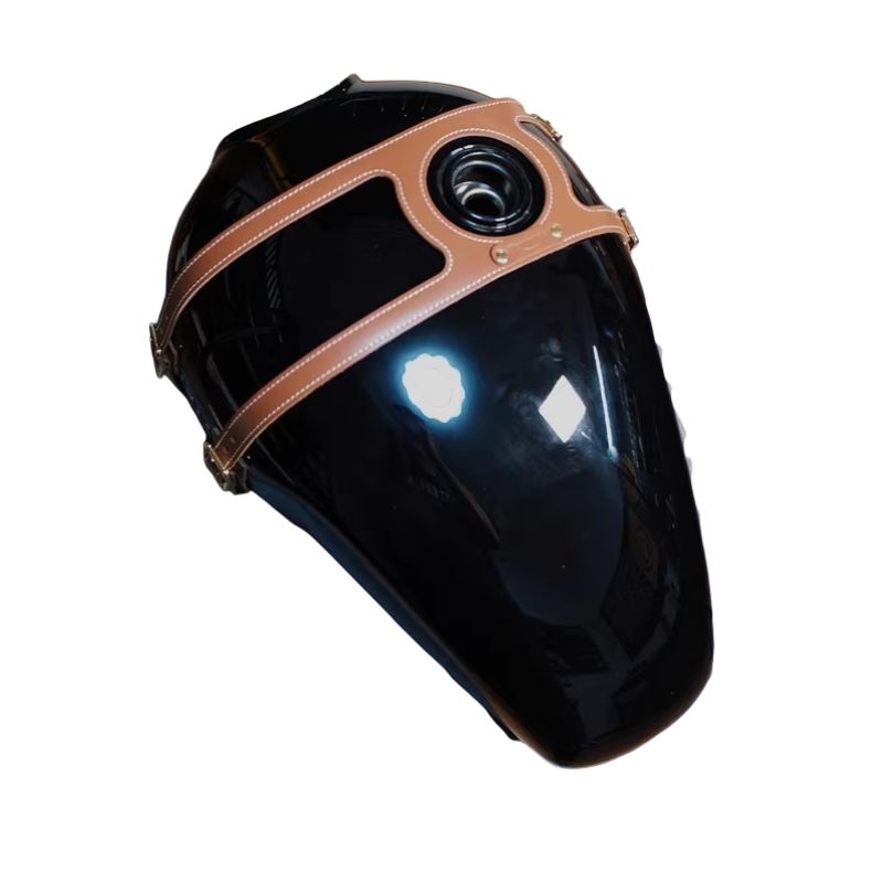 Leather tank strap for gas cap – Triumph T100 T120