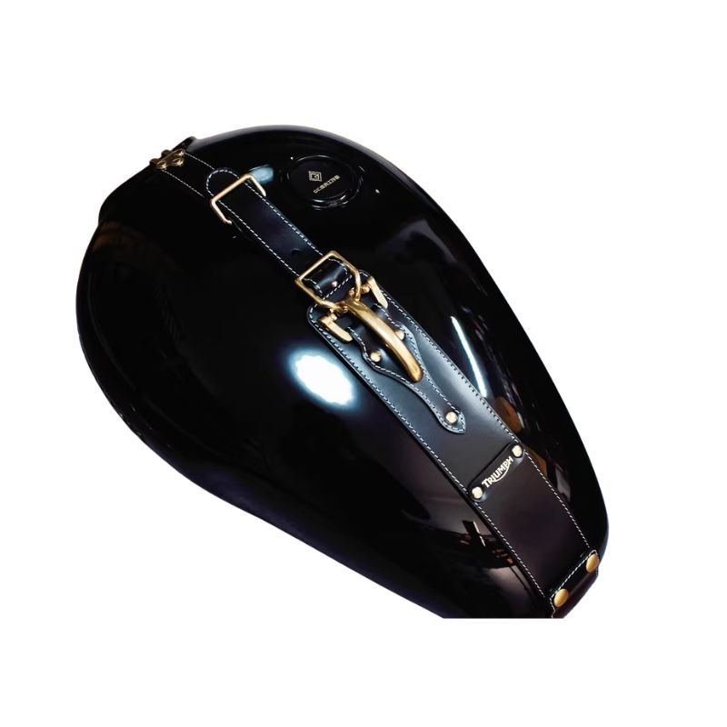 Leather tank protector strap – Triumph T100 T120