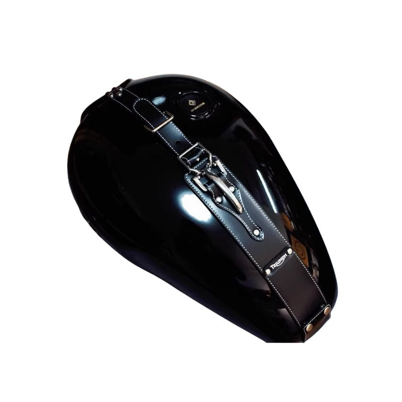 Leather tank protector strap – Triumph T100 T120