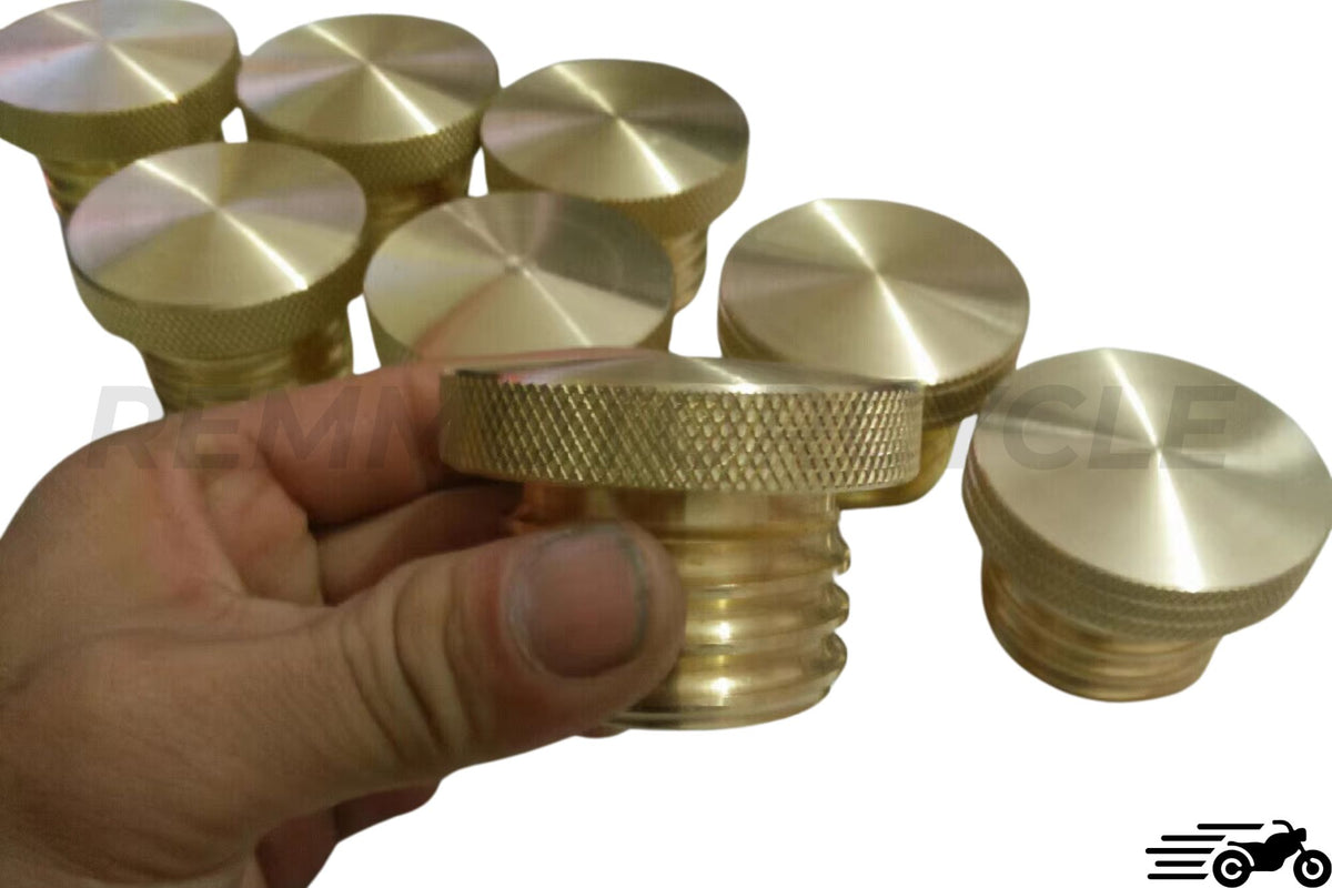 Fuel tank Cap Brass Harley Shadow Bobber / Chopper