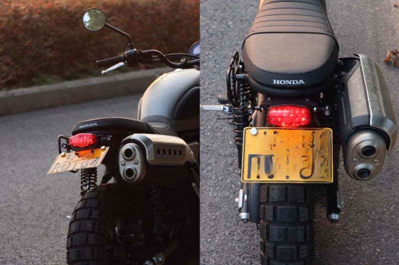 Rear Light Kit with License Plate Holder for HONDA CL500