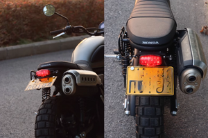 Rear Light Kit with License Plate Holder for HONDA CL500