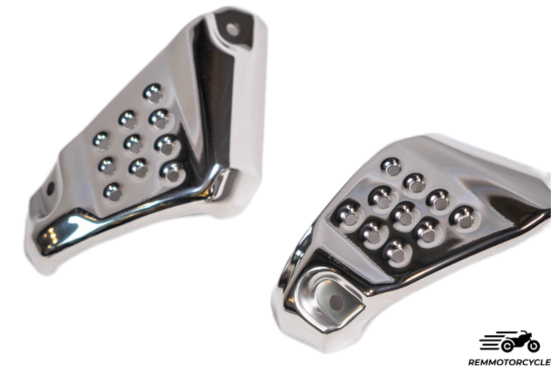 Polished Stainless Side Covers for Triumph Scrambler 400X 