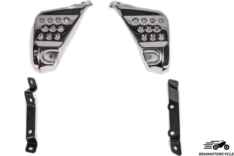 Polished Stainless Side Covers for Triumph Scrambler 400X 