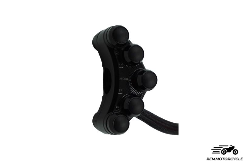 Racing motorcycle Switch control FULL aluminum 7 buttons Black or Silver