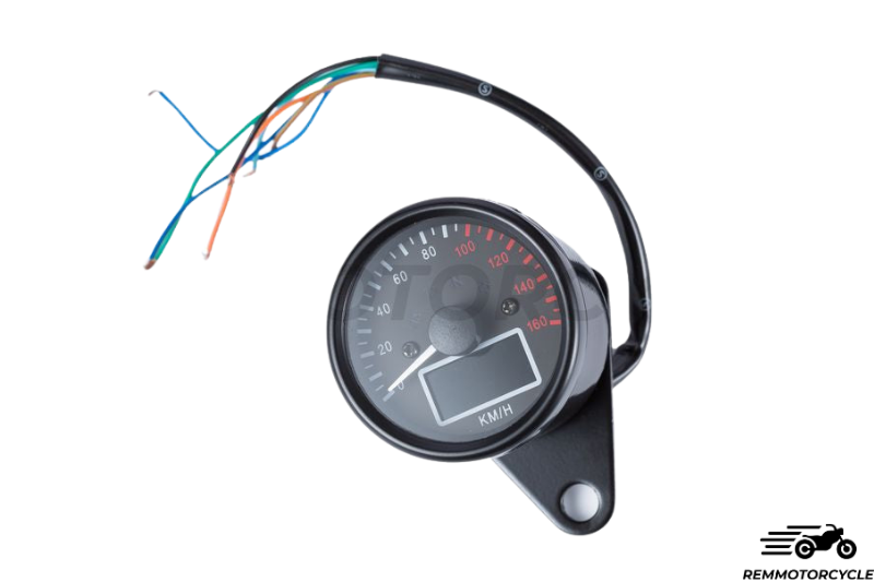 DIGITAL Speedometer Motorcycle MPH Classic Chrome or Black