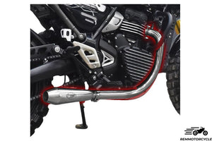 Low Exhaust Triumph Scrambler 400X