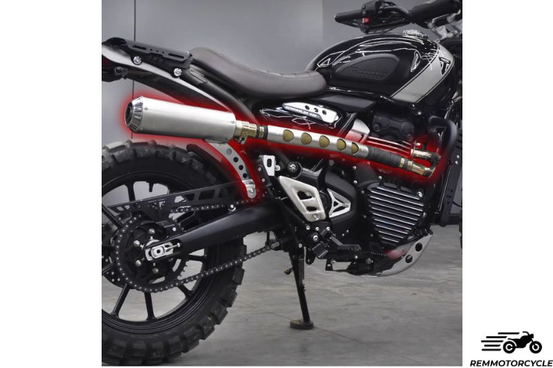 High Exhaust for Triumph Scrambler 400 X