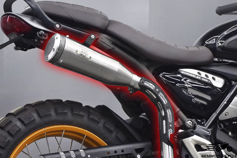 High-Mount Exhaust for Triumph Speed 400 & Scrambler 400 X