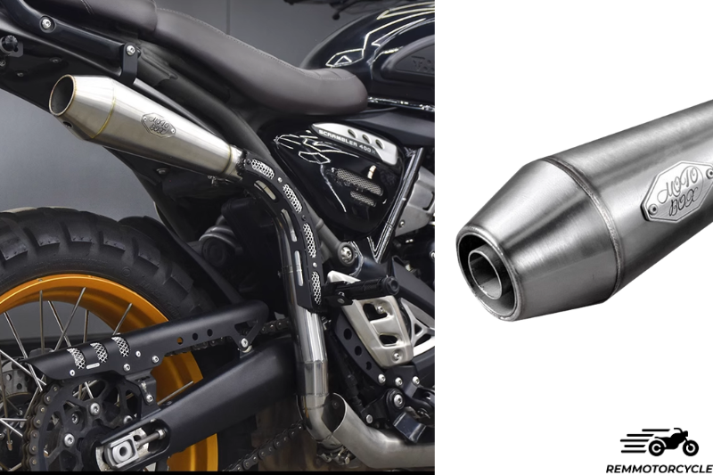 High-Mount Exhaust for Triumph Speed 400 & Scrambler 400 X