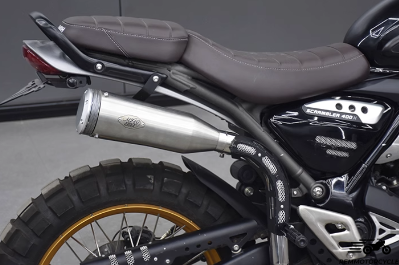 High-Mount Exhaust for Triumph Speed 400 & Scrambler 400 X