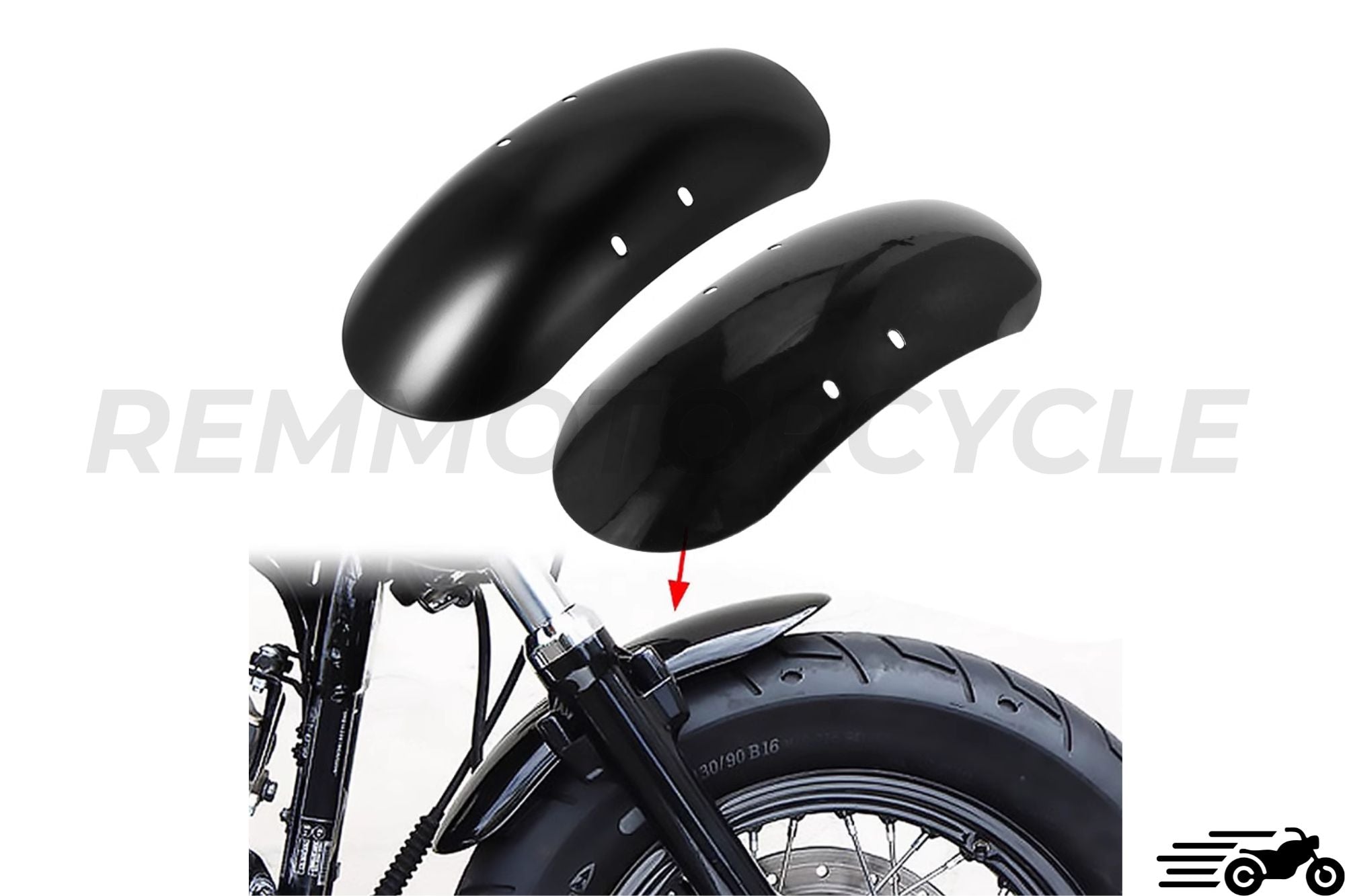 Short Front Fender for HD Sportster