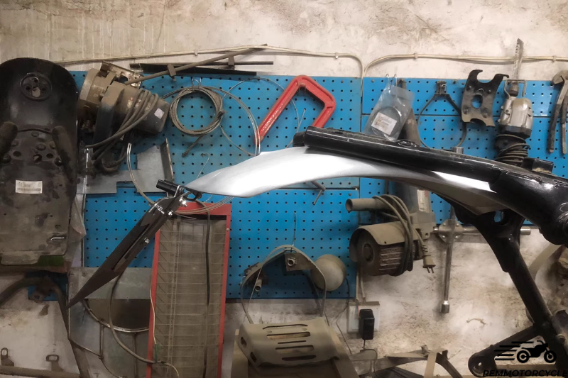 Rear Fender with Integrated LED Lighting + License Plate Holder