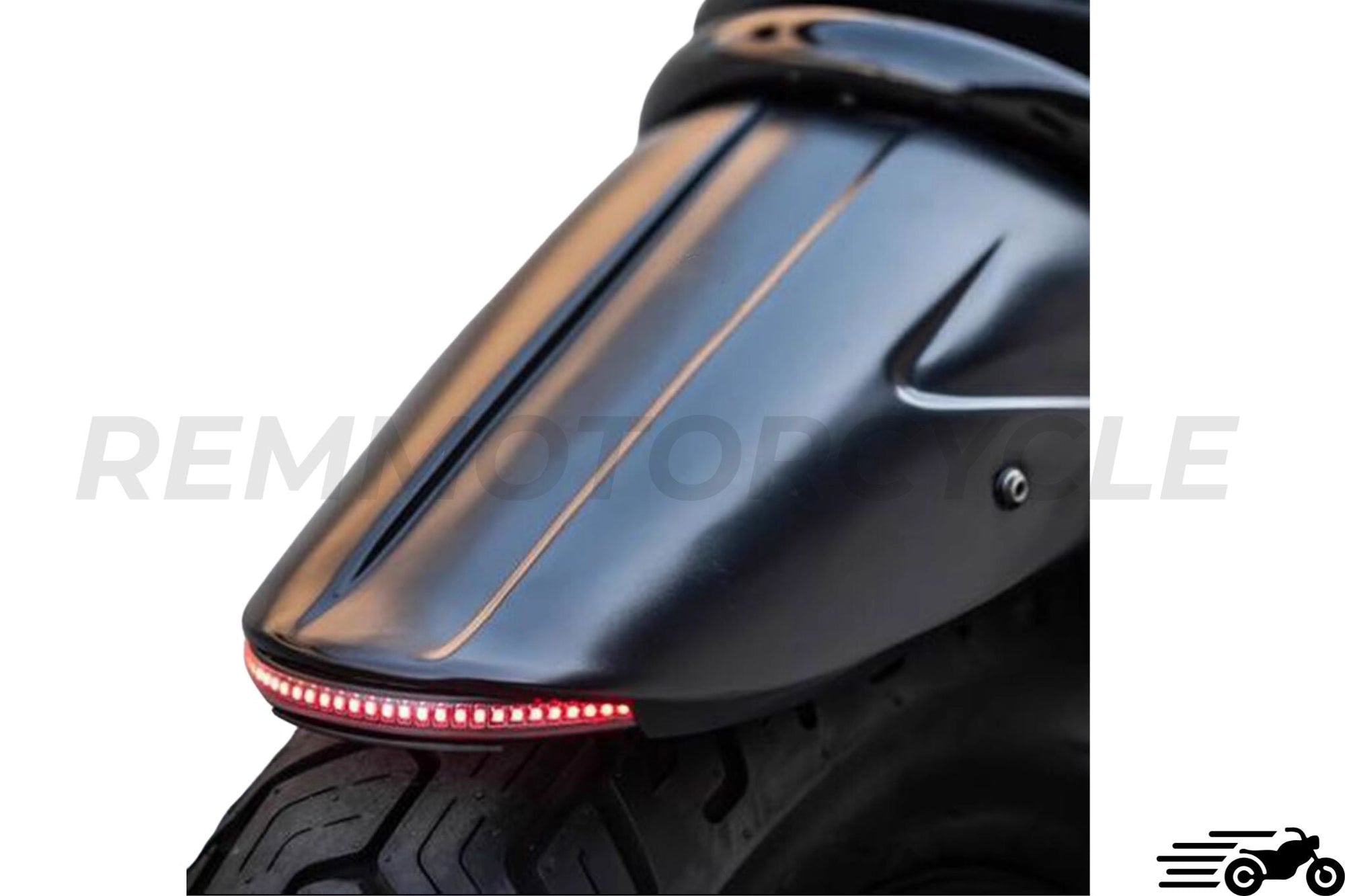Rear fender with integrated light for Honda CM