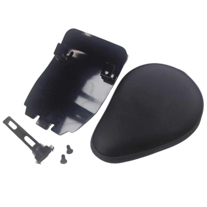 Yamaha Virago 125cc–250cc Bobber Solo Rear Seat Kit – Black Leather