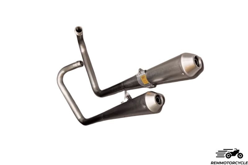 Complete exhaust system for Triumph Bobber, T100, T120, Street Twin 900