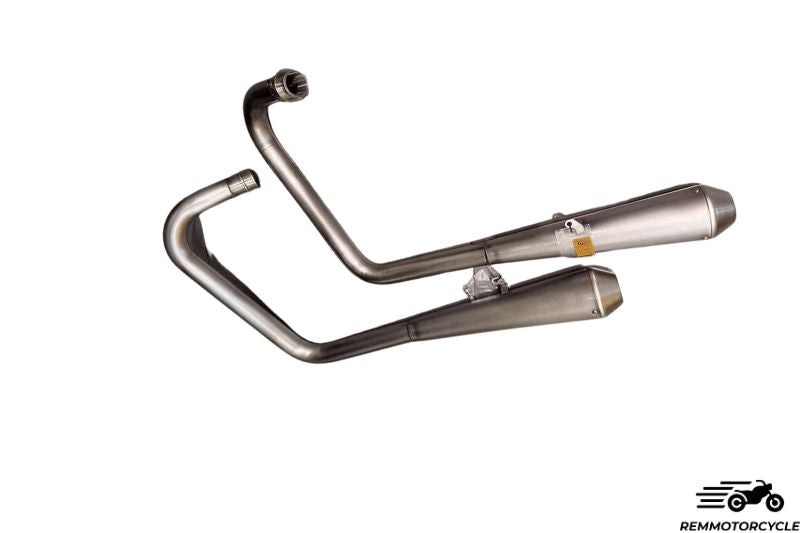 Complete exhaust system for Triumph Bobber, T100, T120, Street Twin 900