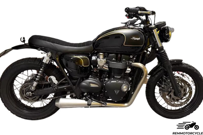 Complete exhaust system for Triumph Bobber, T100, T120, Street Twin 900