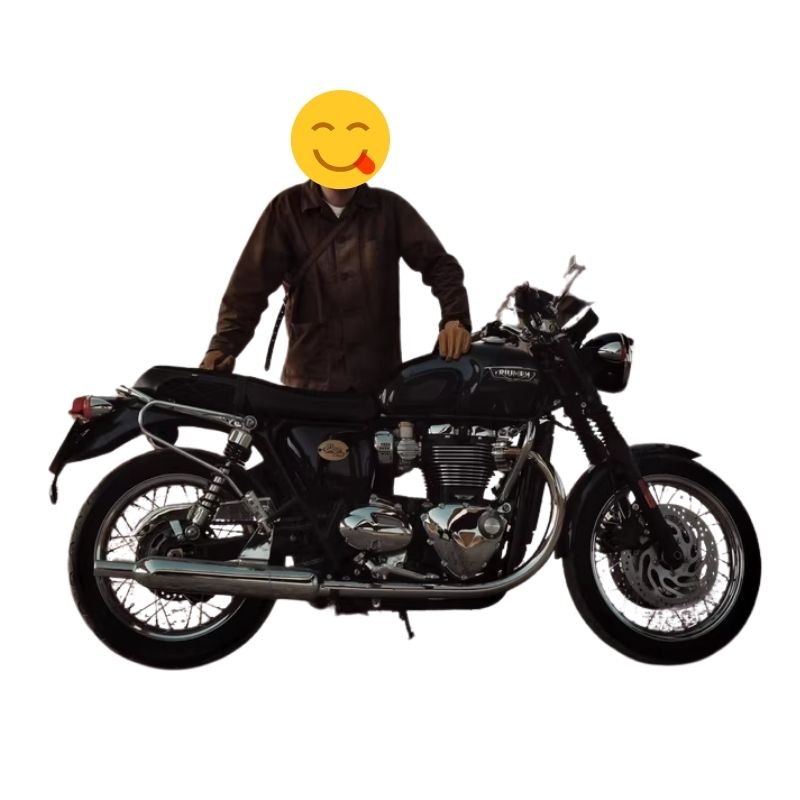 Old-school exhaust line for Triumph T100/T120