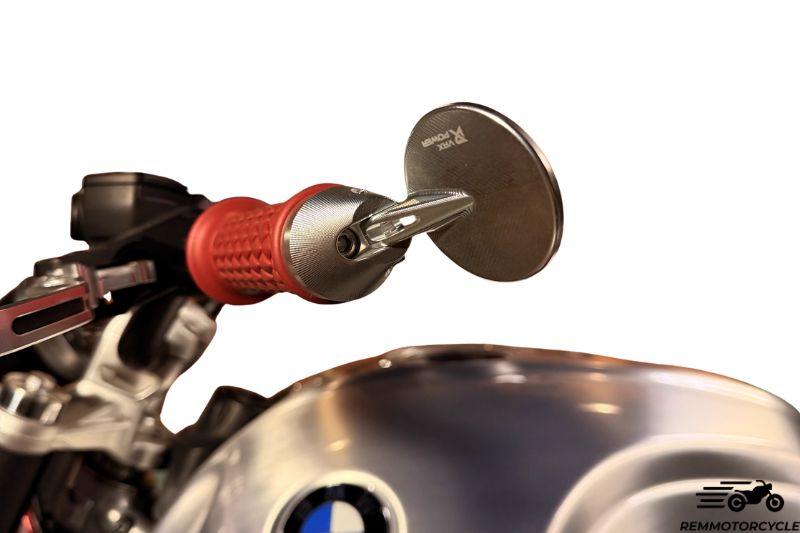 BMW R12 handlebar end mini mirrors