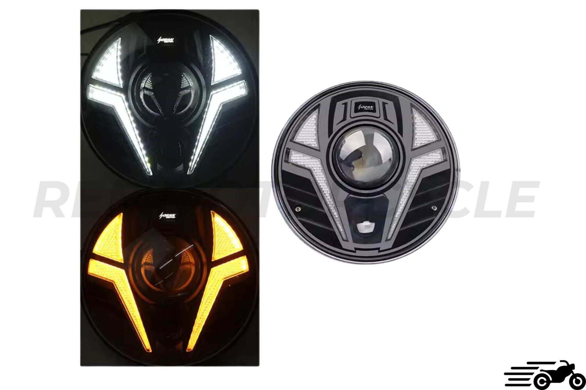 Powerful LED Venom Headlight 7"