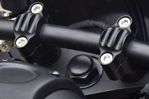 1,1" or 1,25" Black Handlebar Risers