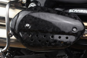 Carbon exhaust guard for Triumph Scrambler 1200