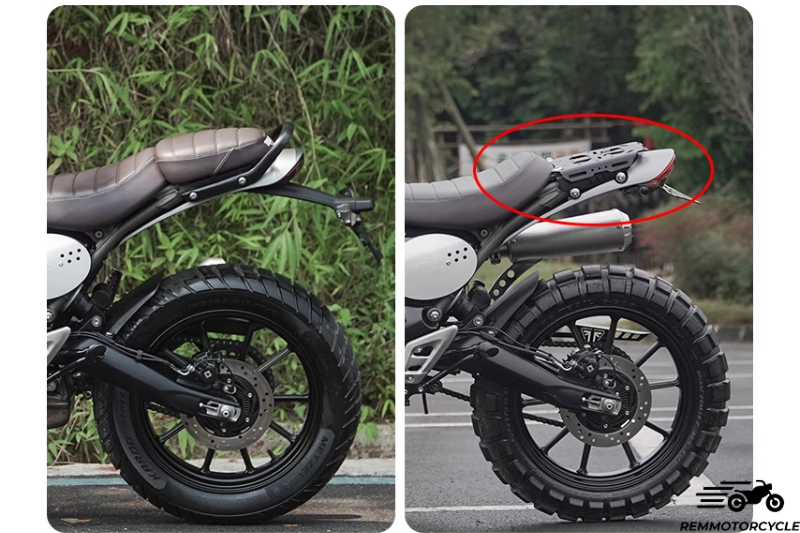 Amazon | XINMOZR スクランブラー400X/スピード400 バイク後部