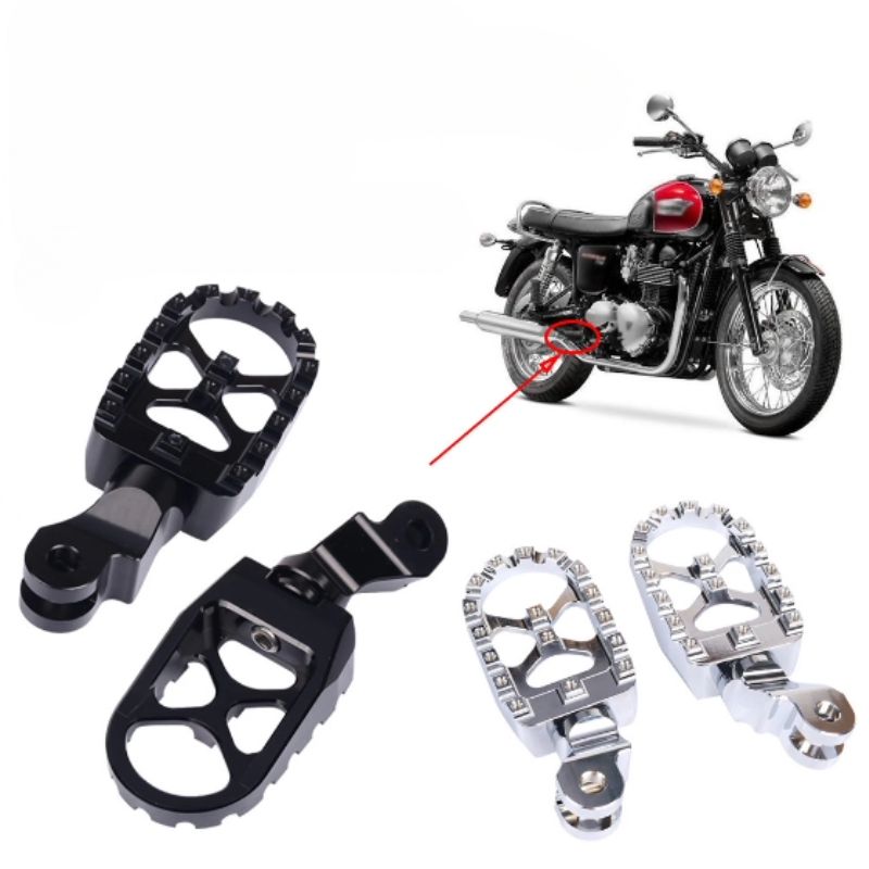 Flat Aluminum Footpegs for Triumph Bonneville