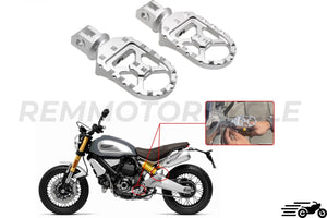 Adjustable aluminum footrests for Ducati Scrambler